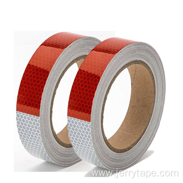 Acrylic red white reflective tape